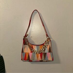 MULTICOLOR CHAIN PURSE